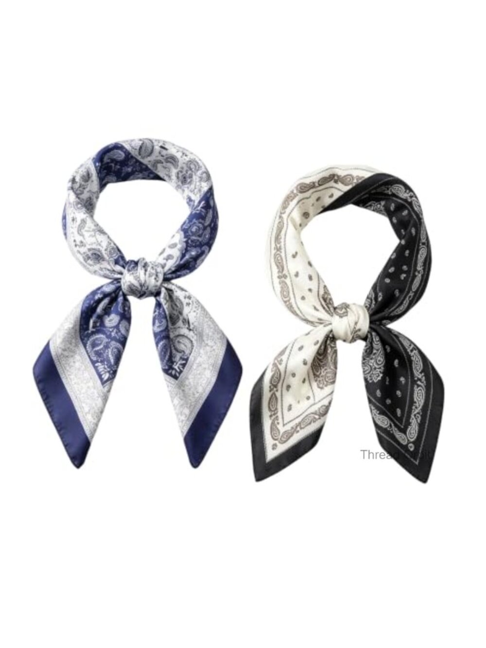 Silk Feeling Satin Square Scarf 27x27 Bandana Neckerchief Unisex